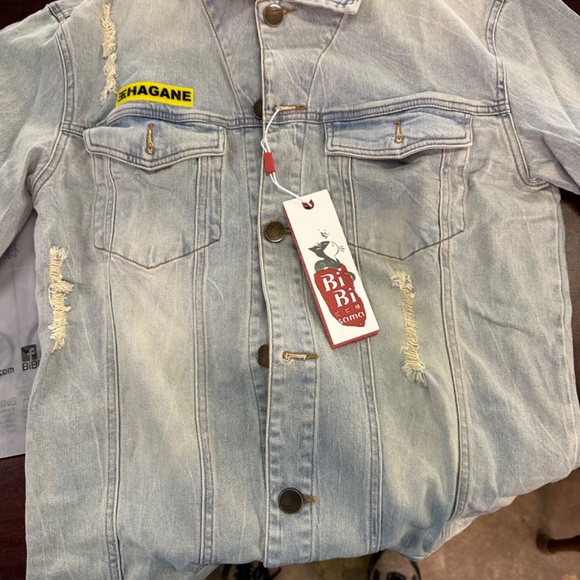 Bibisama Denim Jacket Unisex Large - Picture 4 of 12